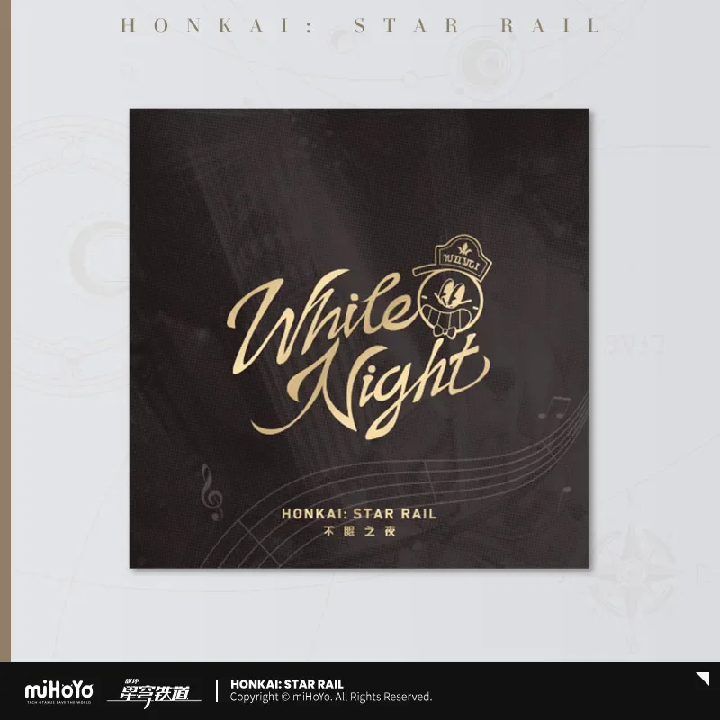 [Genuine] MiHoYo Official Honkai Star Rail Original Authentic WHITE NIGHT Physical CD Album Songs + Accompaniment Birthday Gift