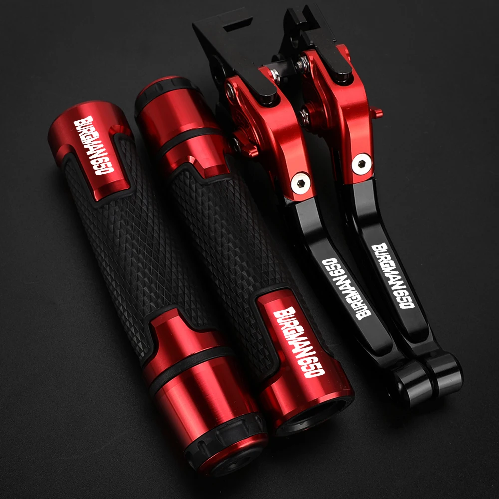 

Motorcycle Accessories Adjustable Brake Clutch Levers Handlebar grips ends for Honda Burgman650 Burgman 650 2013-2018 2017 2016