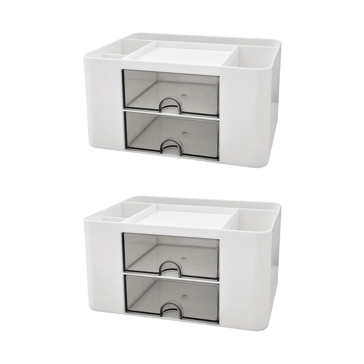 

Desk Storage Box 2 Pumping Desktop Pencil Storage Box Suitable for Table Office School Family