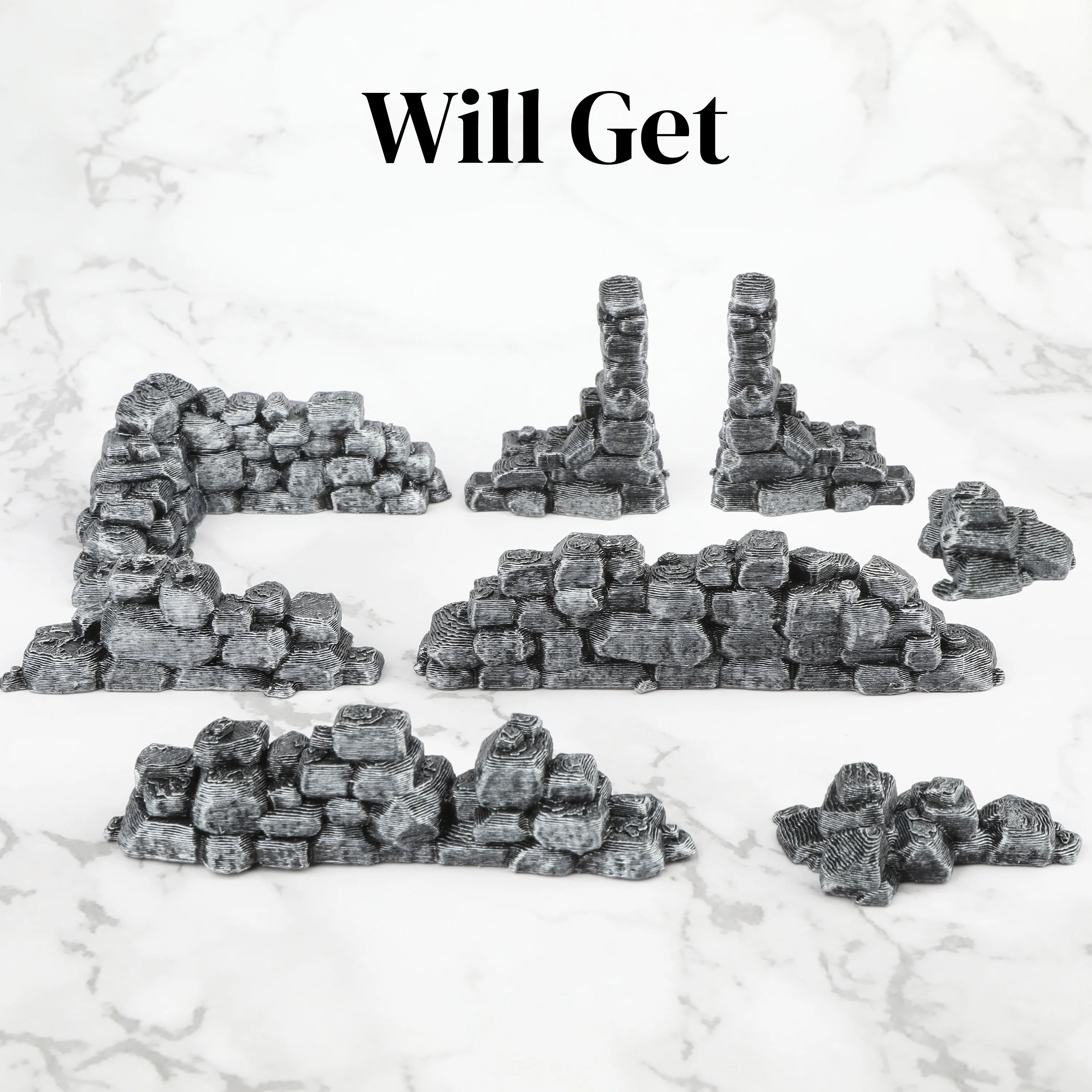Ensemble de miniatures de ruin - Miniature Terrain Set avis et prix
