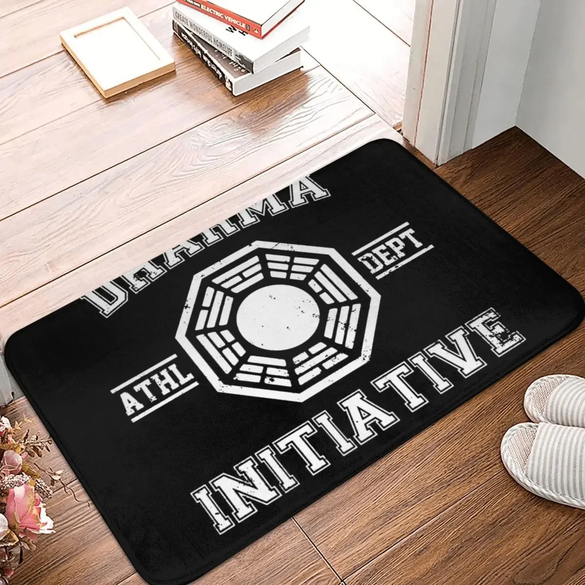 

Dharma Initiative Doormat Rug Carpet Mat Footpad Polyester Non-slip Water Oil Proof Front Room Corridor Kitchen Bedroom Balcony