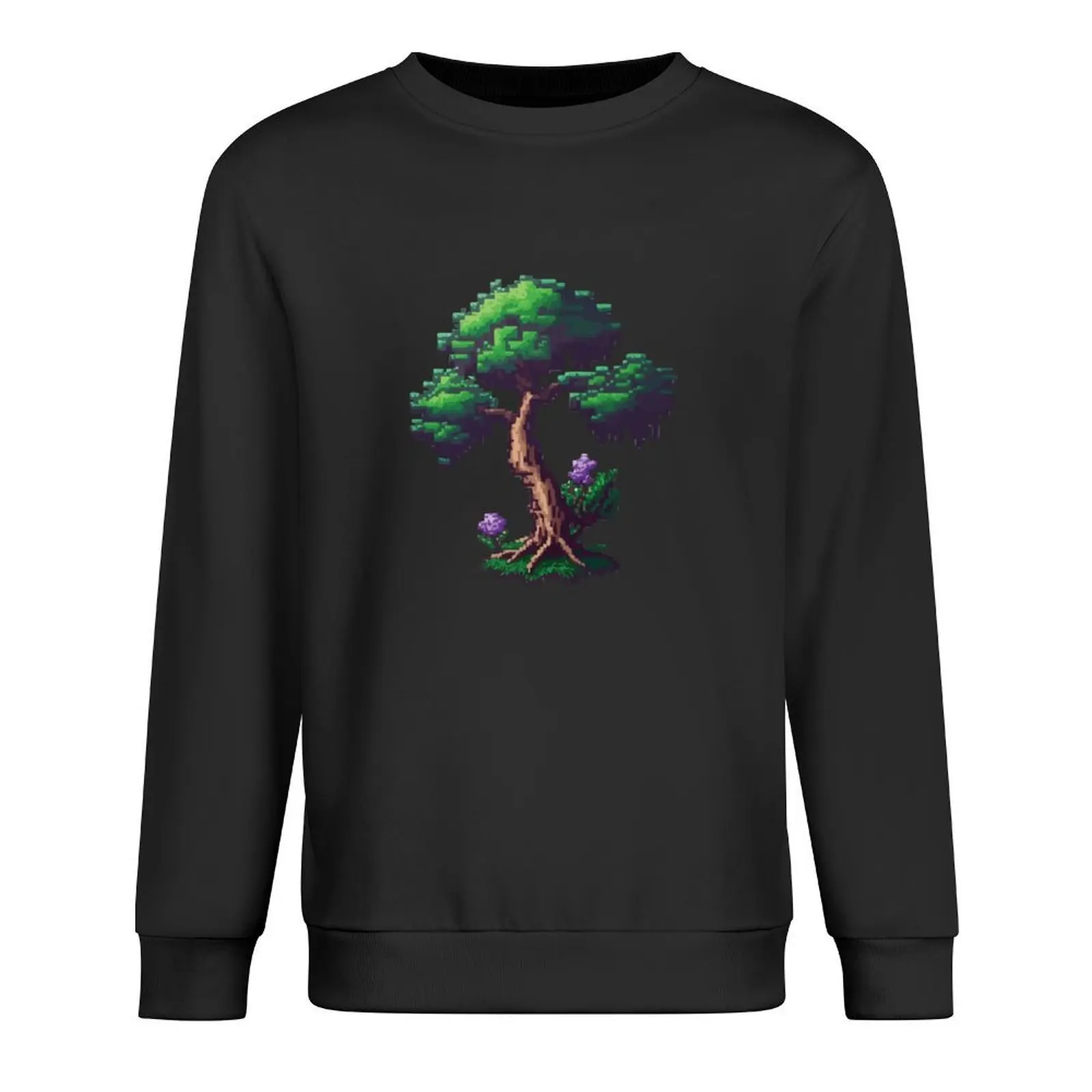 

pixelated terraria tree Pullover korean clothes tracksuit autumn jacket men anime clothing oversize sweatshirt