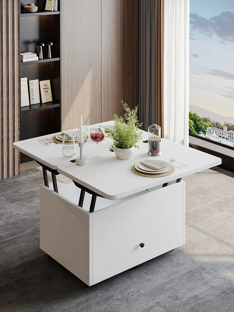 Oulepai multi-functional lifting coffee table mobile tea table dining table