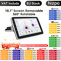 8+128G 10.1'' 360 Rotatable 1 Din AutoRadio GPS for Universal Car Multimedia Player Stereo 1DIN Video Autoradio Carplay HeadUnit