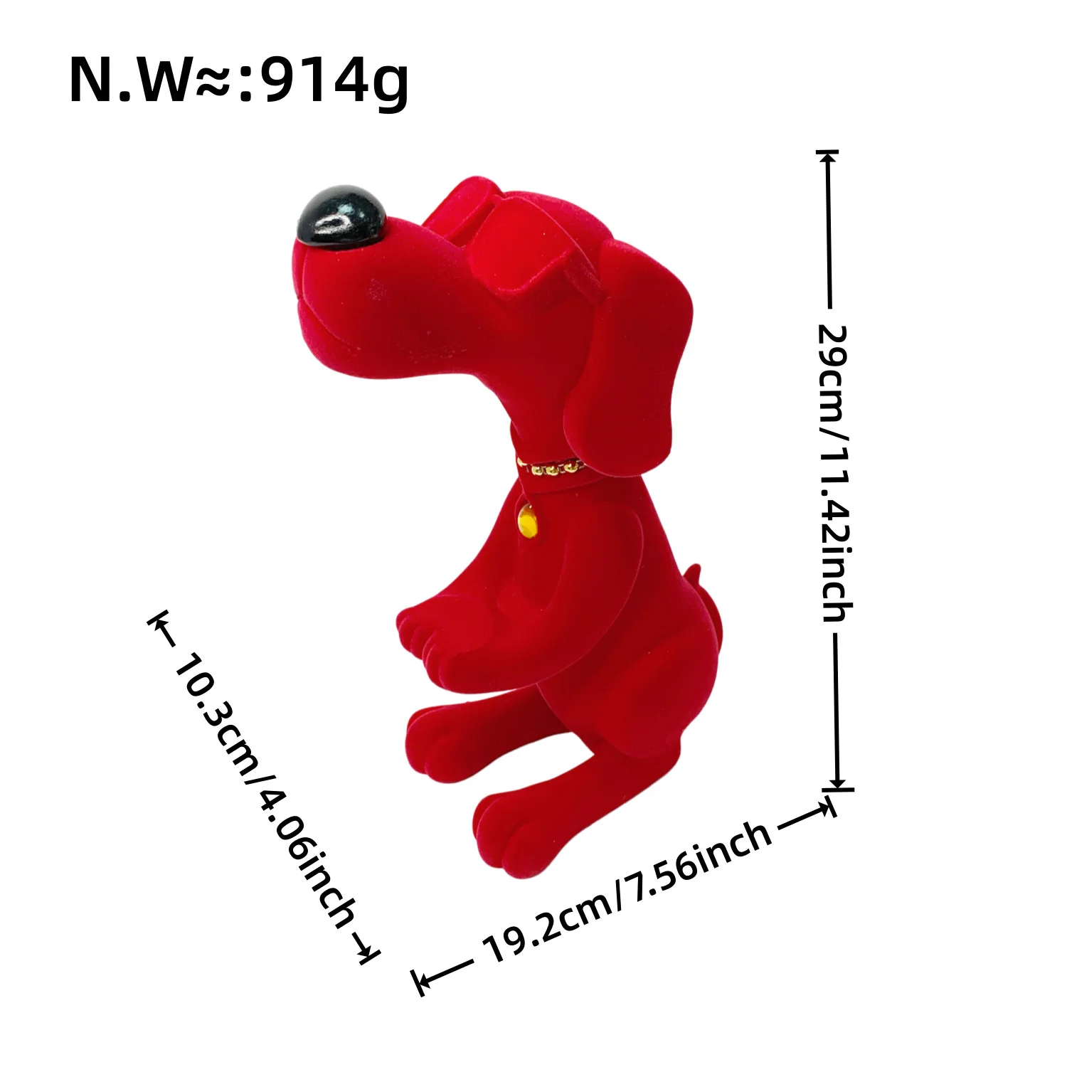 Cute Sitting Posture Dog Statue Ornament Mobile Phone Holder Handicraft Home Office Desktop Figurine Decoration Gift