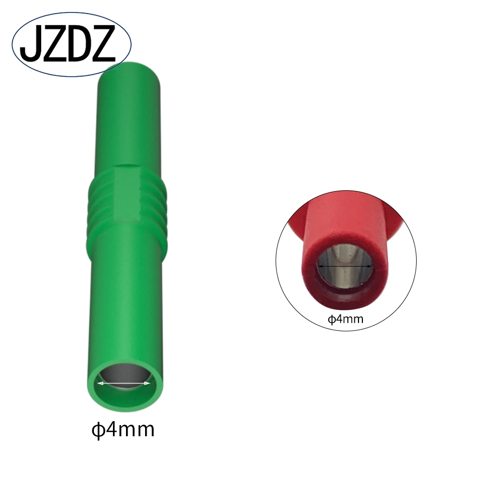 JZDZ 10pcs 4mm Banana Socket female adapter extension Insulated Banana Plug Coupler Connector J.20009