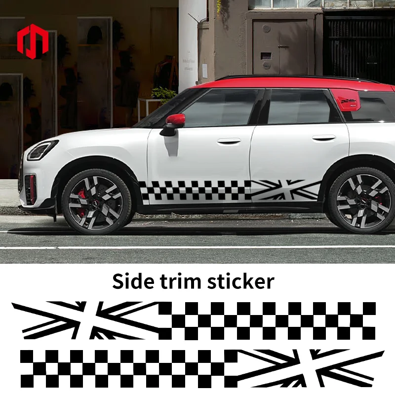 

Car Door Side Stickers Auto Racing Sport Decal For Mini Cooper R56 R60 R55 F60 F56 F55 F54 Countryman U25 Car exterior stickers