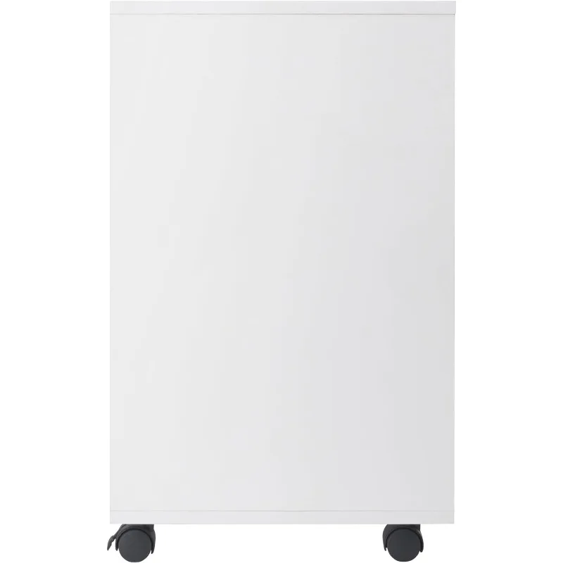 Storage Mobile Cabinets, 2 Doors, 4 Drawers, 4 Small Bins, For Home Office, White