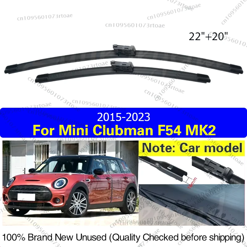 

For Mini Clubman F54 MK2 2015-2023 Car Front Wiper Blades Cleaning Window Windscreen Windshield Brushes Cutter Auto Accessories