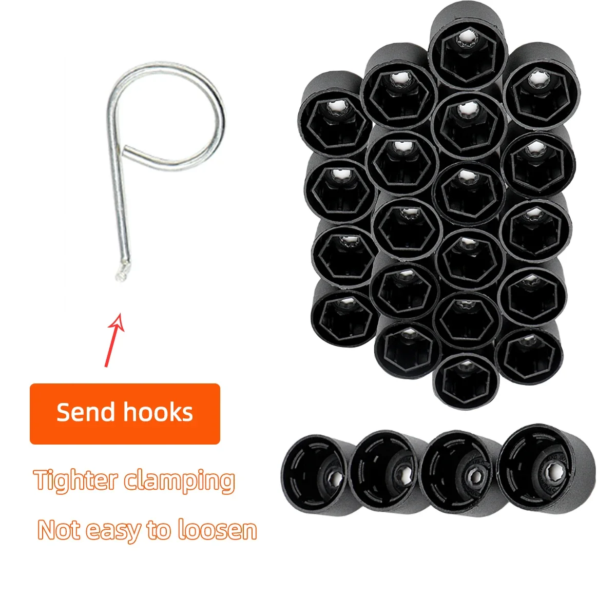20pcs Wheel lug nut cover, bolt cover, and disassembly tool For VW Jetta Passat Golf Caddy Beetle Tiguan