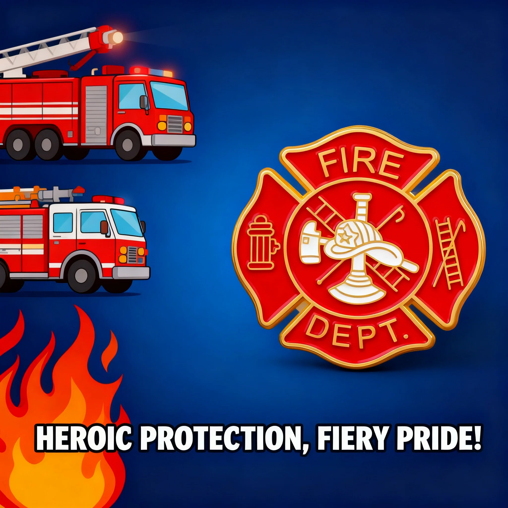 Firefighter Gift Enamel Pin Funny Badges Cosplay Accessories Women's Brooches Hat Lapel Pins for Backpack FIRE Design Novelty