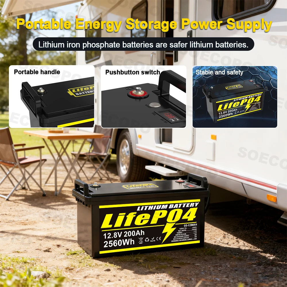 SOECOPO 12.8V 200Ah LiFePO4 Şa - Lifepo4 Battery Pack incelemesi ve fiyatı