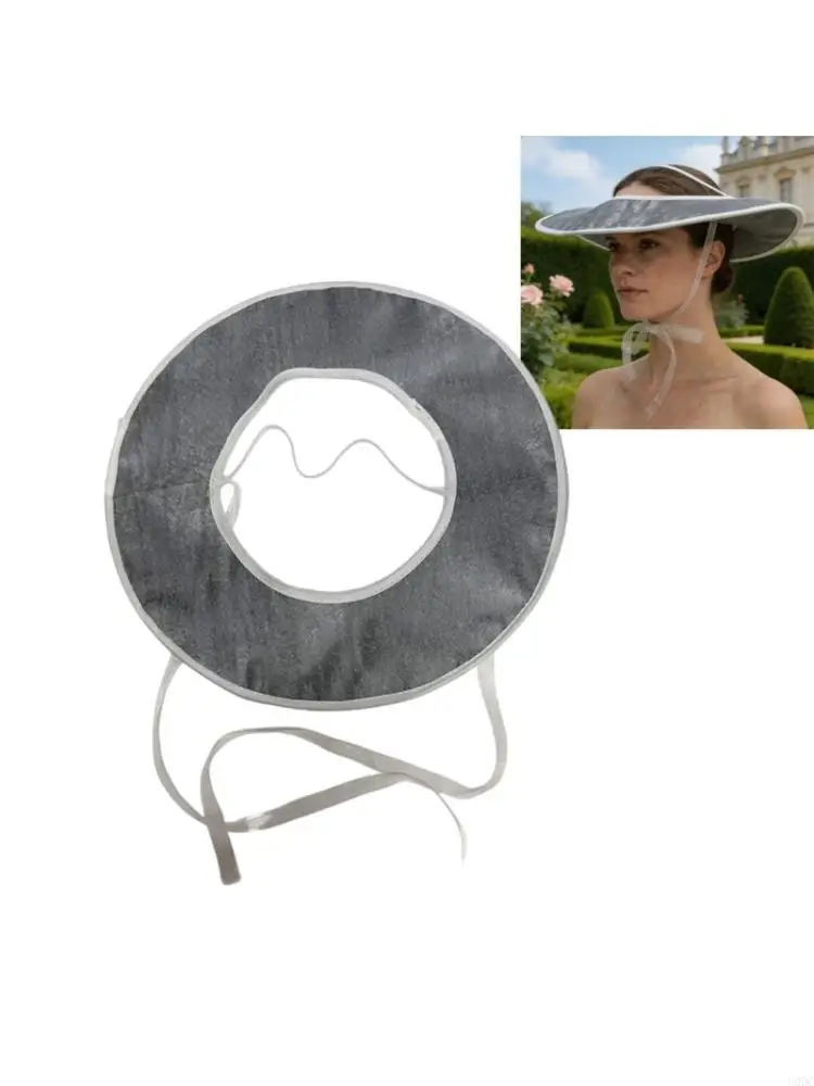 Ancient Open Top Sun Hat With Wide Brims Adjustable Round Cap For Beach Party Y166