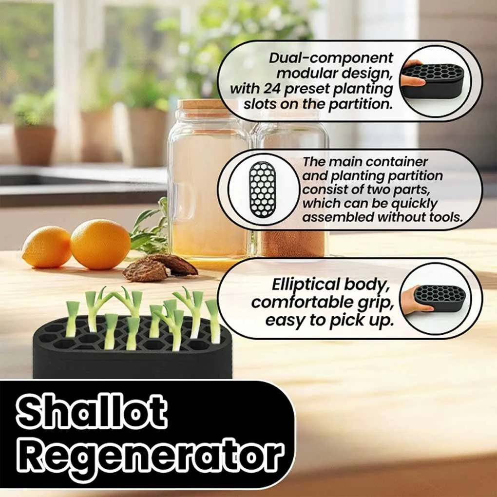 Scallion Planter Seedling Starter Trays Growing Hydroponic For Lawn Gardening Indoor Home Garden