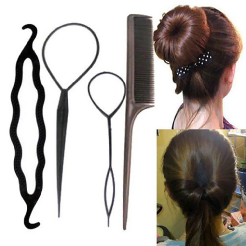 

Styling Women Tools Hair Tools Accessory Set Pads Women Hair Styling Kit Clips Sponges Pins DIY Style Salon Use