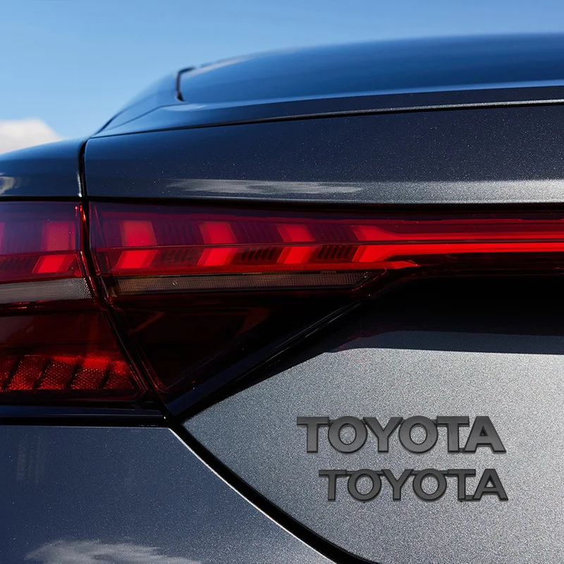 ثلاثية الأبعاد ABS لامعة أسود فضي رسائل جذع شعار ملصقات اكسسوارات السيارات تعديل لتويوتا كامري شر كورولا rav4 سيارة ملصق