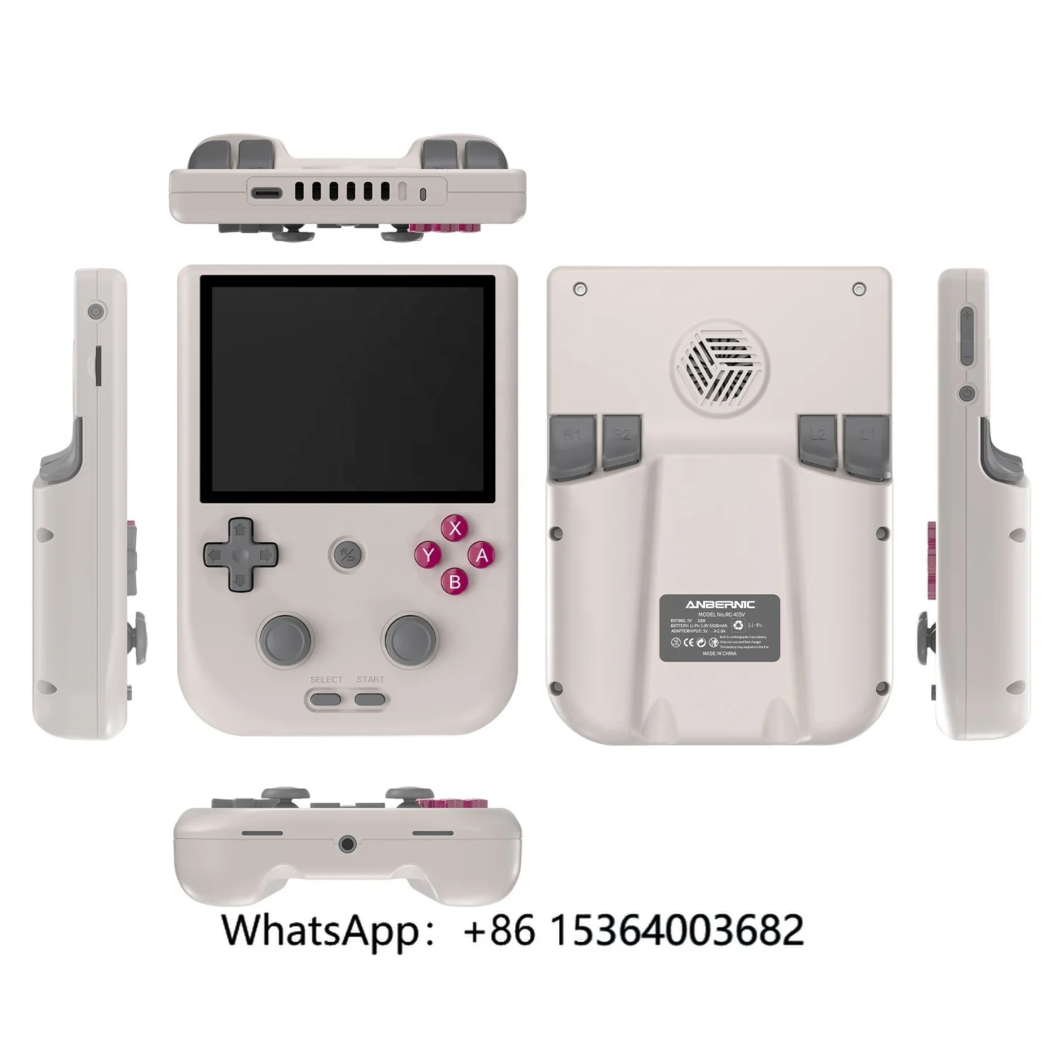 

TJXL- Game Console IPS HD Big Screen 4+128G Card 5500mAh Build in Battery Android 12 Games Player