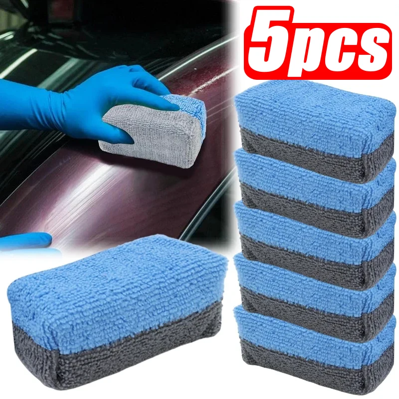 

Microfiber Car Wash Sponge Wax Applicator Pads Car Paint Care Polishing Pads Polishing Sponges Auto Detailing Sponge Eraser