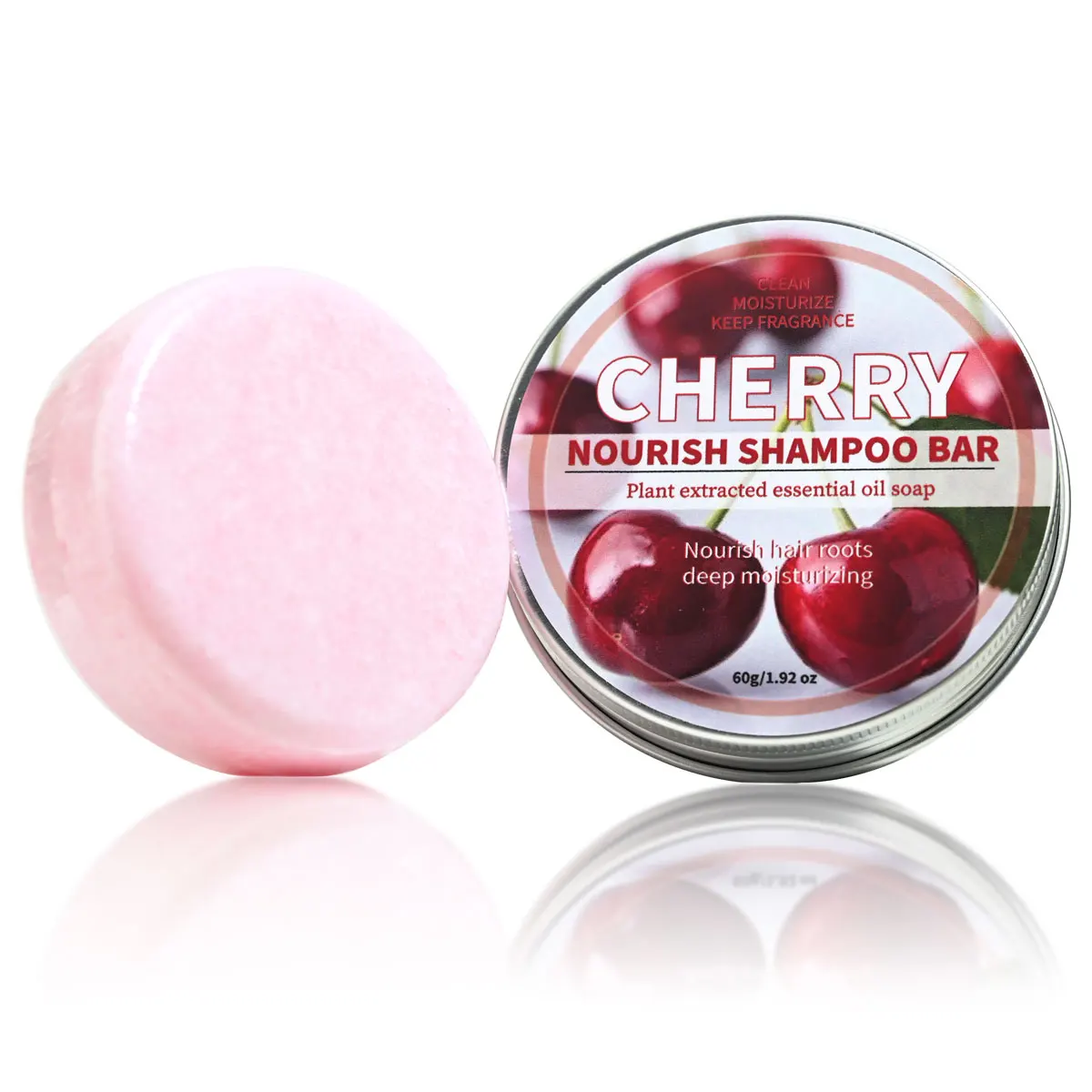 

22+Fruit Cherry Essential Oil Shampoo Soap Plant Extract Essence Scalp Deep Cleansing Nourishing Soap