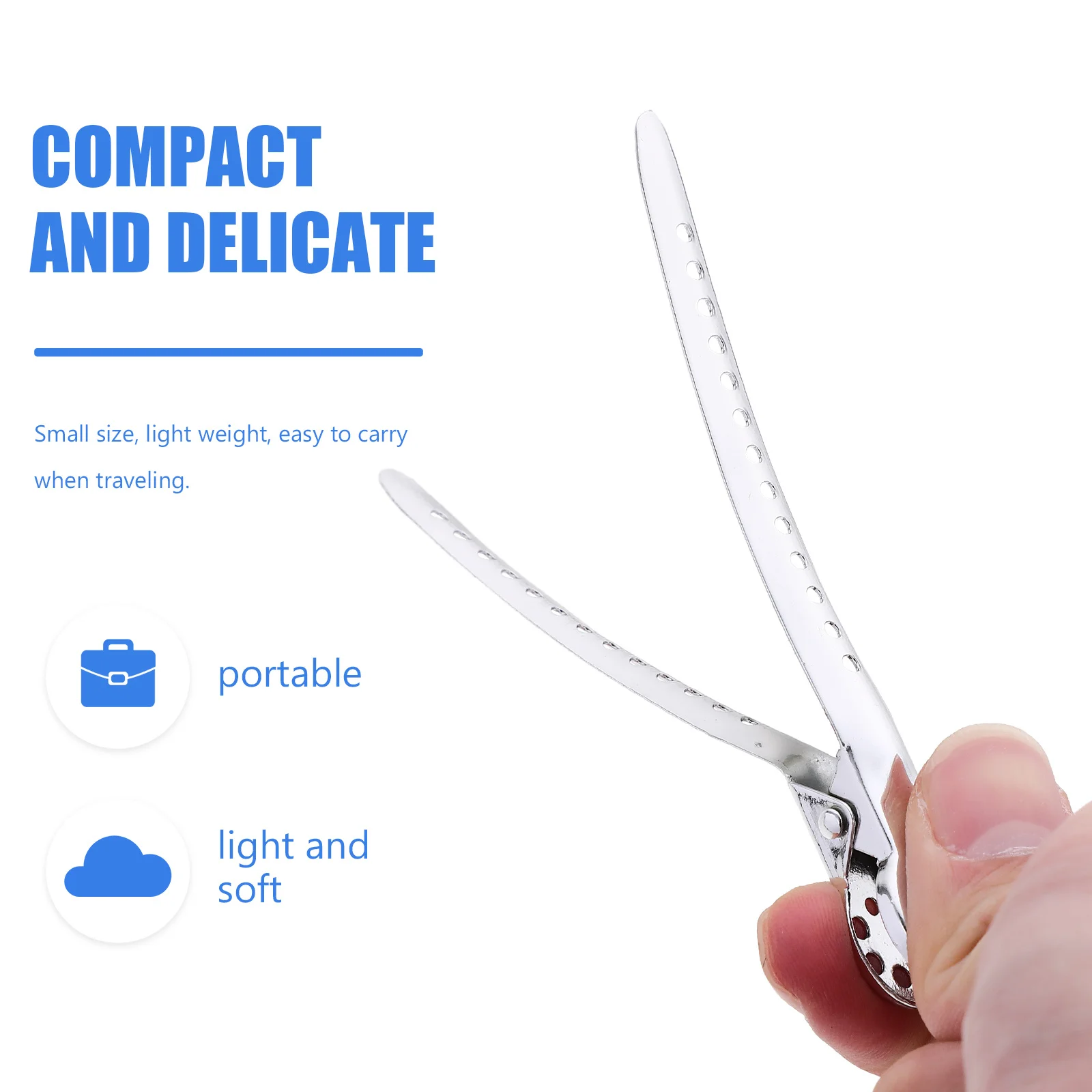 

Metal Hair Separating Clips 8pcs Hairdressing Sectioning Clamps Styling Tools for Root Fluffing Professional Barber Hairpin