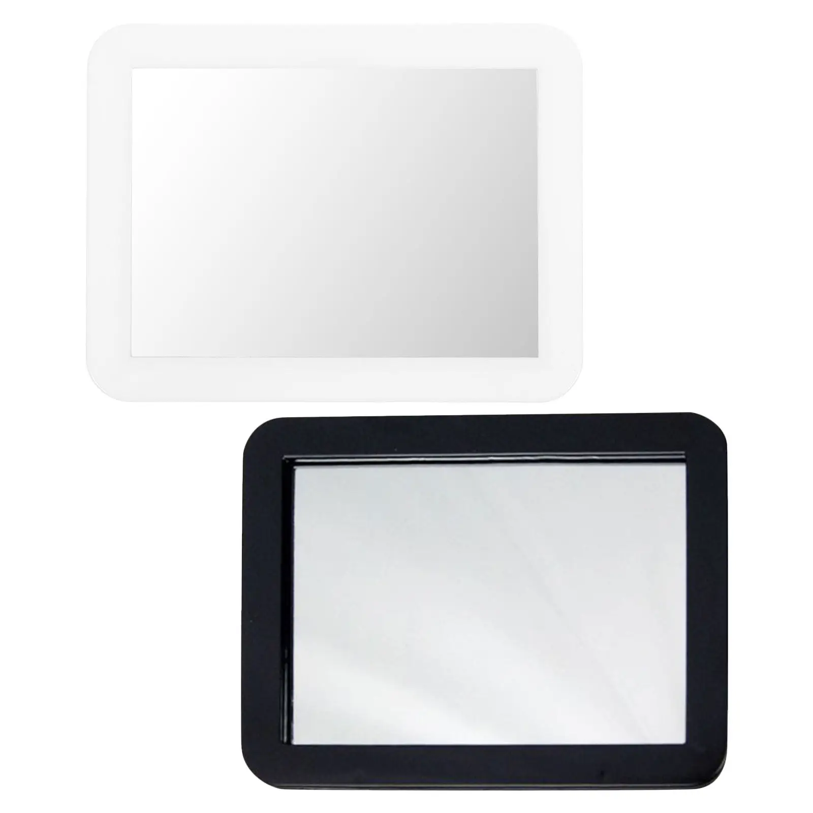 2Pcs Magnetic Makeup Mirror Rectangular Hd Reflection Portable Compact for Locker Cabinet Desk Wall Mount Grooming Jewelry