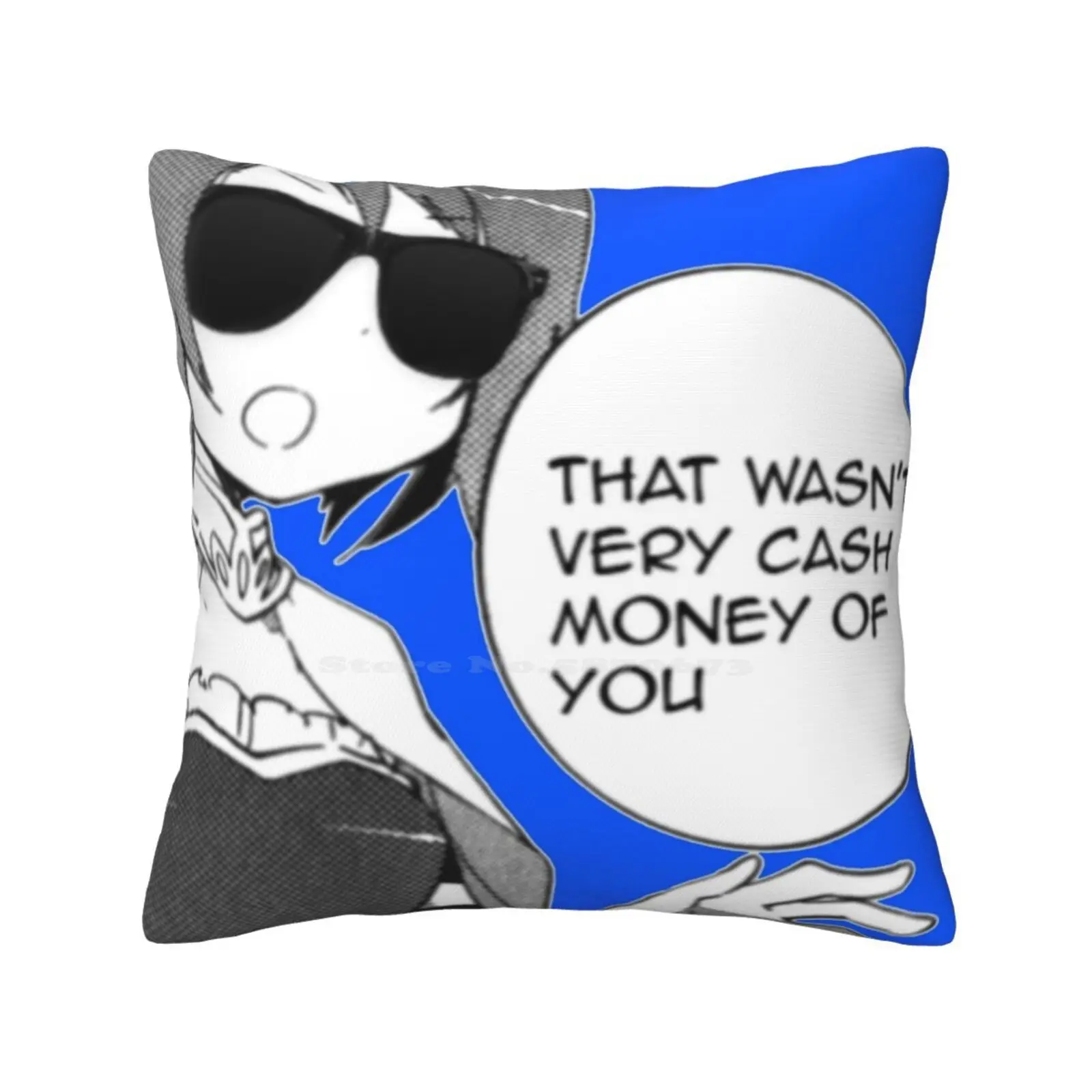 Cash Money Pillowslip Pillowcase Madoka Sayaka Homura Mami Kyubey Magica Mahou Shoujo Anime Waifu Manga Memes Sunglasses