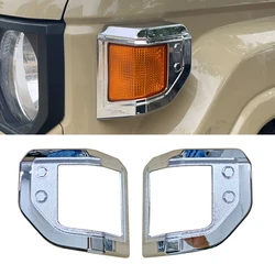 Chrome Corner indicator Light Lamp Cover Trim For Toyota Land Cruiser 70 75 76 77 78 79  LC70 LC76 LC78 LC79 2024 Accessories