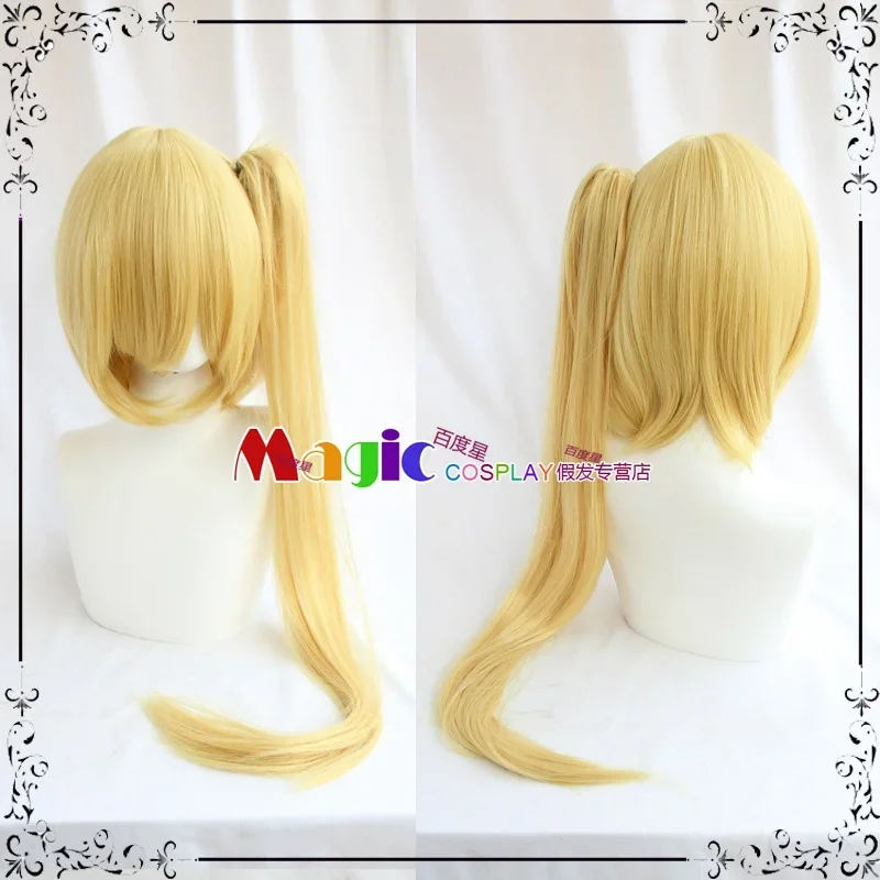 Anime Touhou Project Flandre Scarlet Cosplay Wig Furandōru Sukāretto Golden Curly Heat Resistant Synthetic Hair Halloween