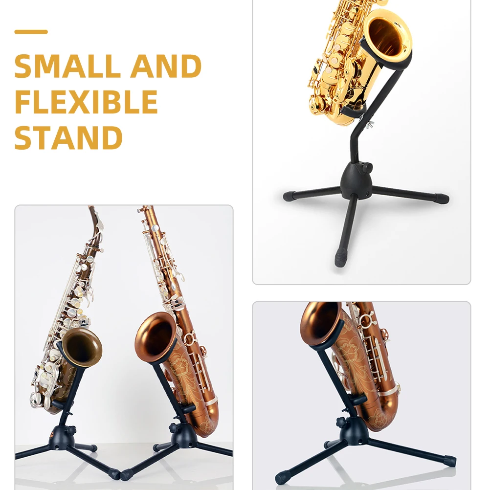 

Saxophone Stand Foldable Bracket Tenor Bass Tripod Holder Abs Musical Instrument Stands Travel