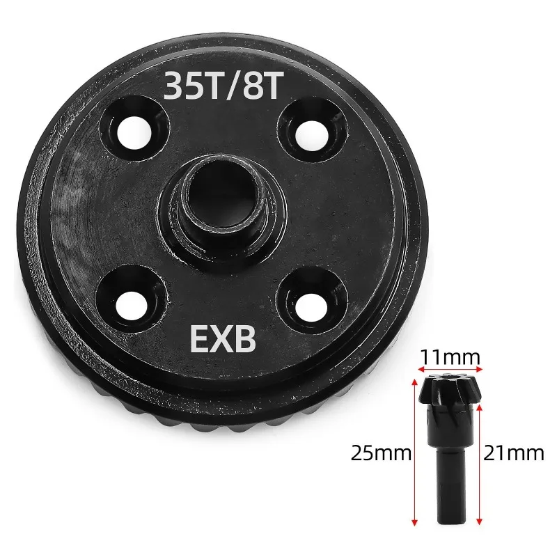 35t 8t anel diferencial de aço pinhão engrenagem ara310980 para arrma 1/7 mojave 1/8 kraton exb rc carro atualização peças acessórios