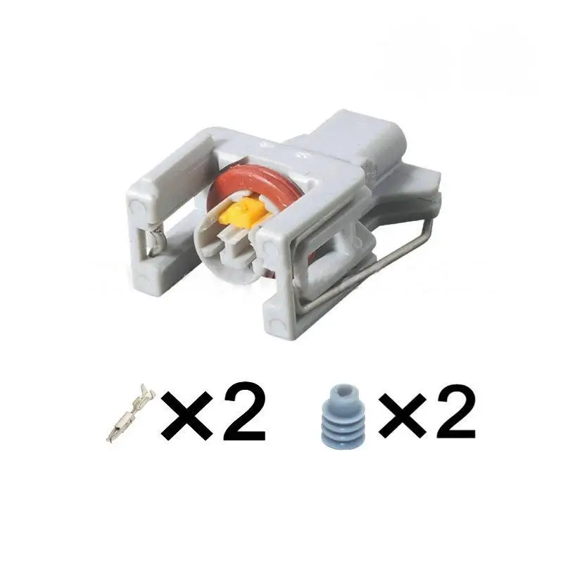 ~New! 5Pcs Automotive Fuel Injector Connector Kit Waterproof Wire Terminal Plug With Pins Rubber Seals For Car Repair