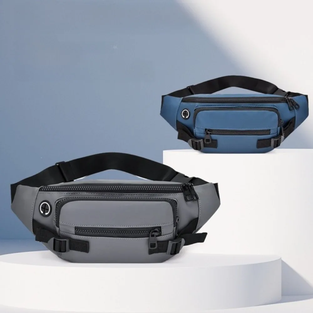 تنوعا أكسفورد القماش الرجال الخصر حزمة حبال متعددة جيب حقيبة صدر للرجال ارتداء مقاومة سعة كبيرة حزمة مراوح تسلق #2