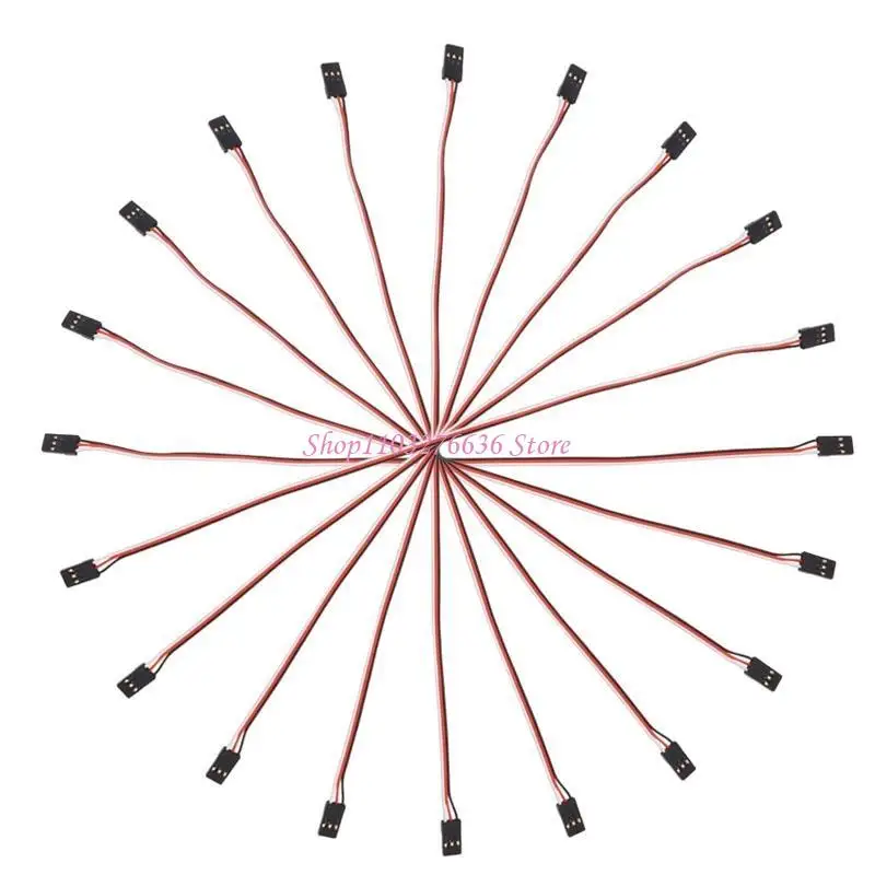 R6FD 10pcs 10cm Quadcopter Extension Servo Futaba Male To Male Wire Cable RC
