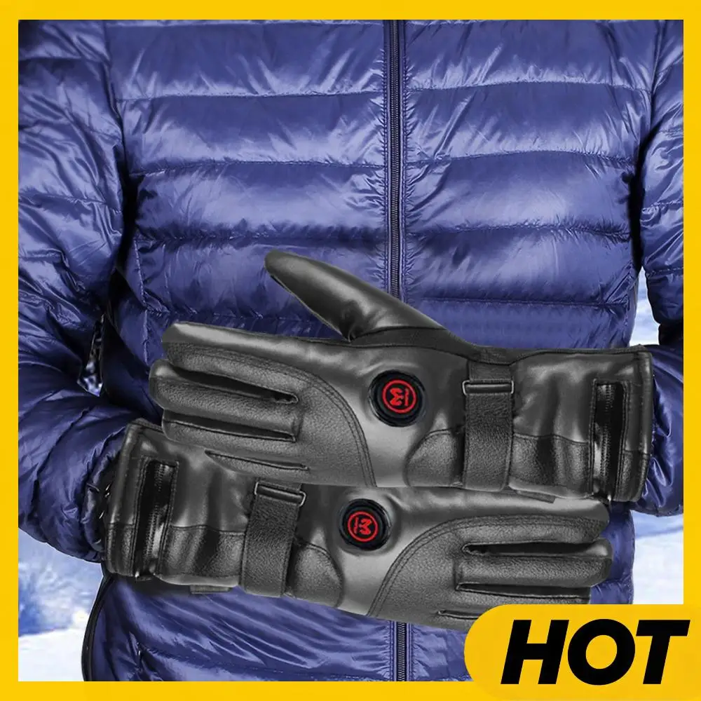 

Перезаряжаемые электрические зимние перчатки, термоперчатки с сенсорным экраном, перчатки с подогревом на батарейках для езды на велосипеде, катания на лыжах, пешего туризма