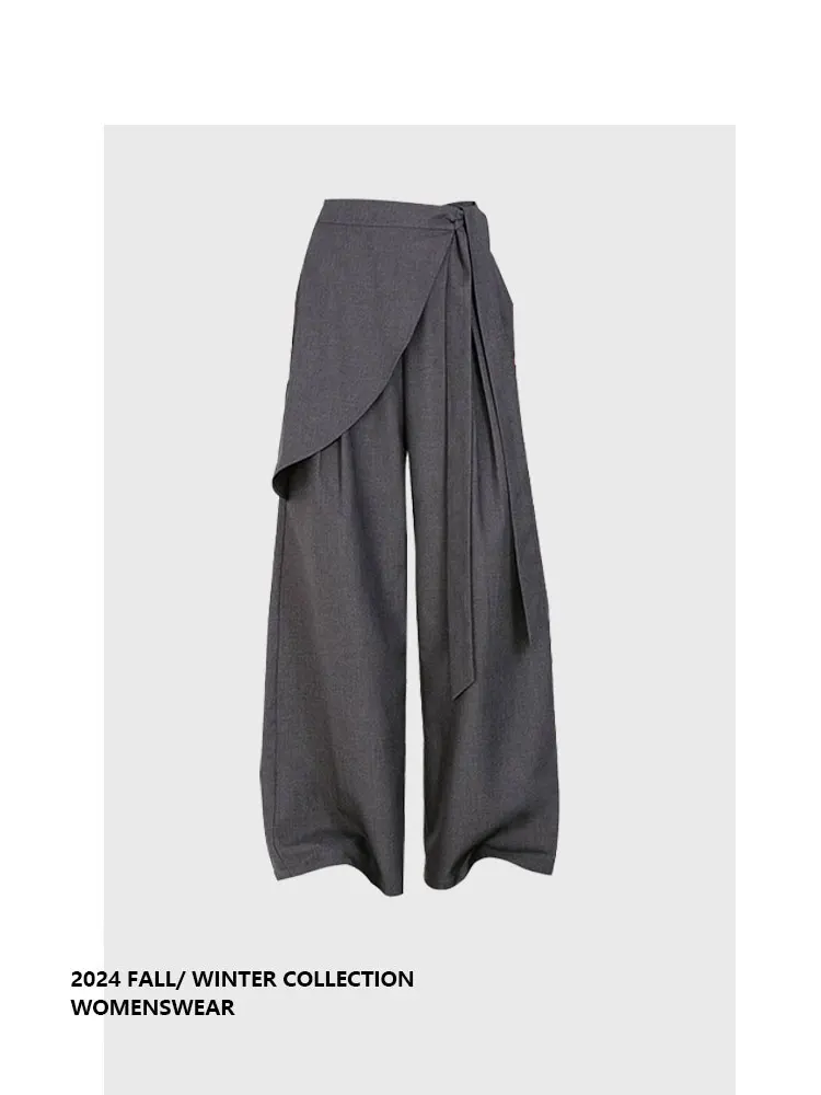 

Повседневные брюки с широкими штанинами и асимметричным дизайном из летней коллекции Forever 2, свободного кроя, для женщин больших размеров