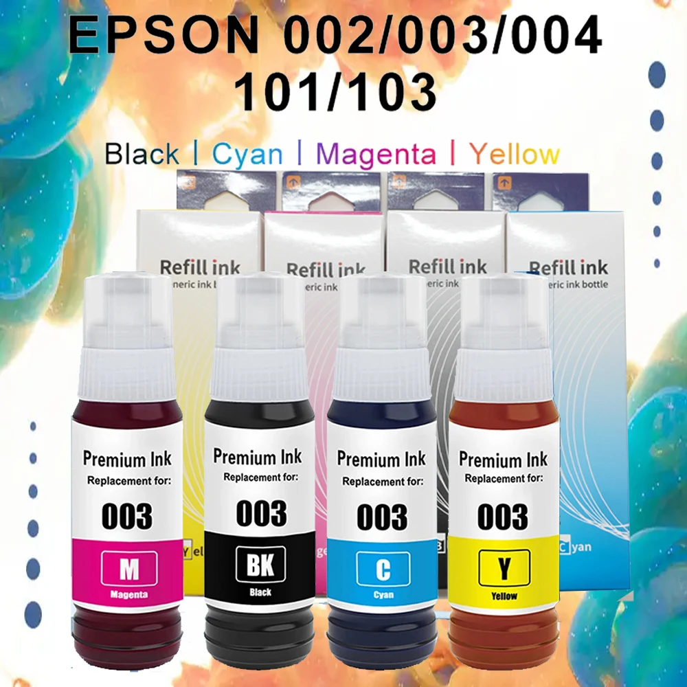 

[502 заправка чернил] Бутылки для заправки чернил T502 502 для Ecotank ET-2760 ET-2750 ET-3750 ET-4750 ET-3760 ET-4760 ET-2700 ET-2850 ET-3700