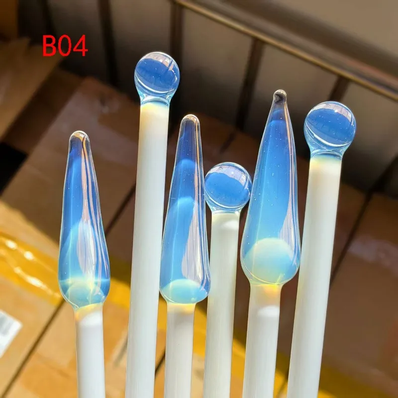 B04 B05 Light and Dark Ghost White, New High Borosilicate Color-changing Glass Rod Hard Material Quiet Colored Glass DIY