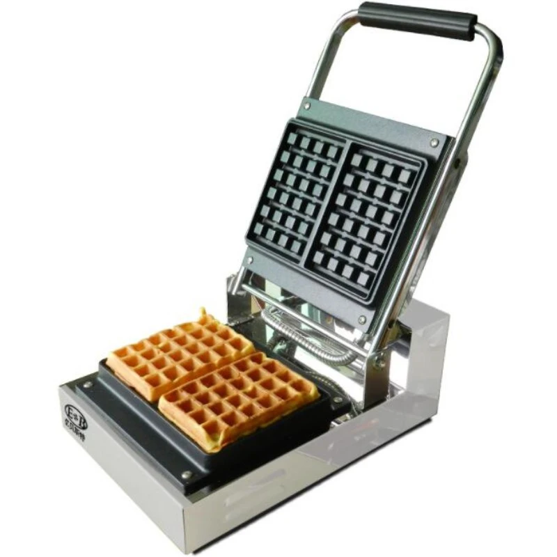 Commercial muffin machine double-sided constant temperature evenly heated square waffle machine cookie making machines