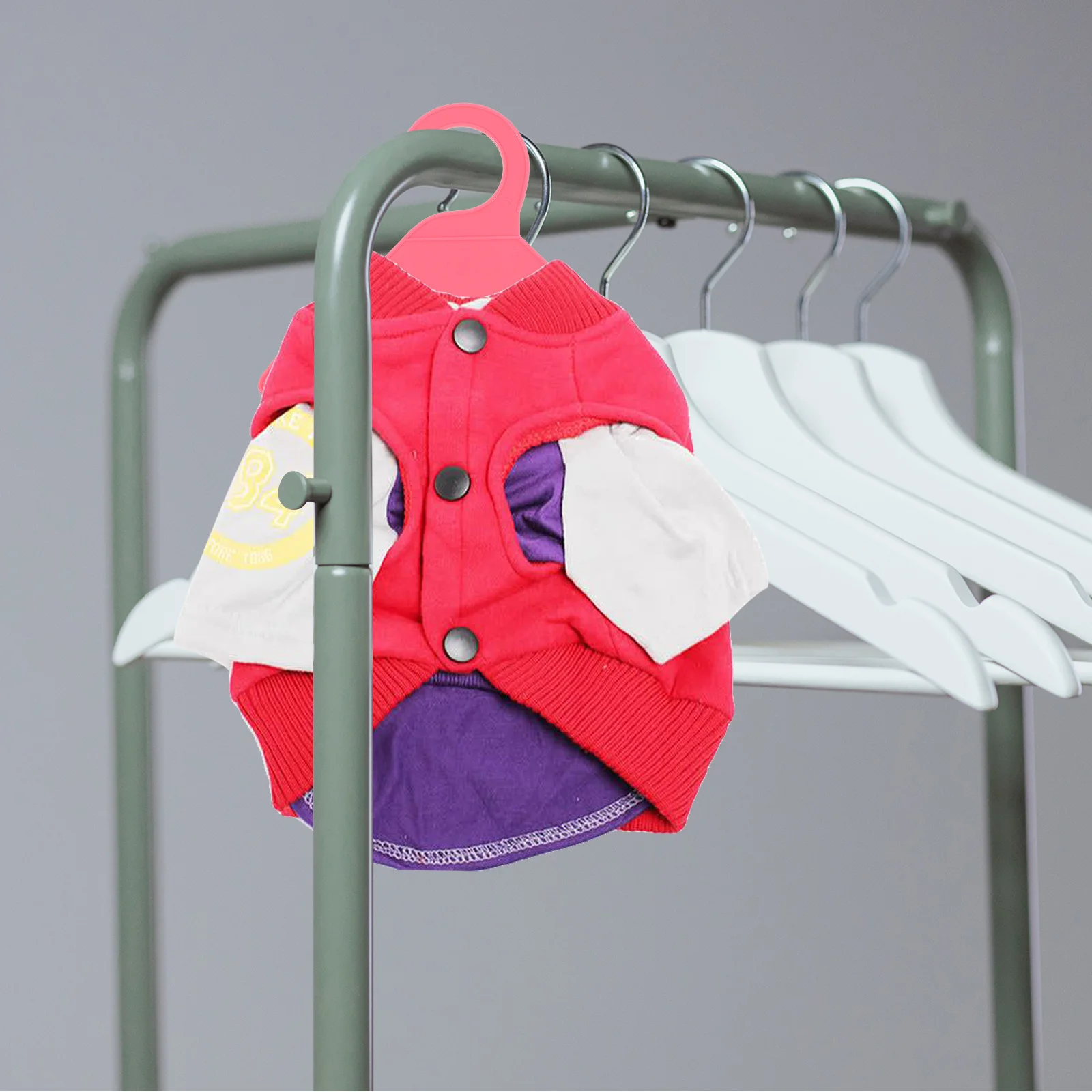 

10Pcs Pet Clothes Hangers Plastic Small Reliable Dog Puppy Cat Clothes Organizer Drying Rack Hanger Pet Clothing Rack