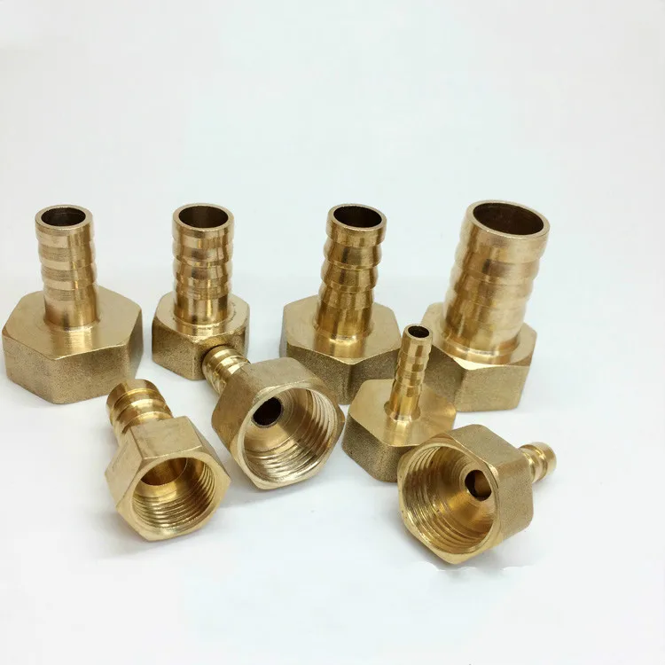 Pipe Fittings Brass Barb Hose Tail Fitting Fuel Air Gas Water Hose Oil 6mm-19mm to 1/8''1/4''3/8