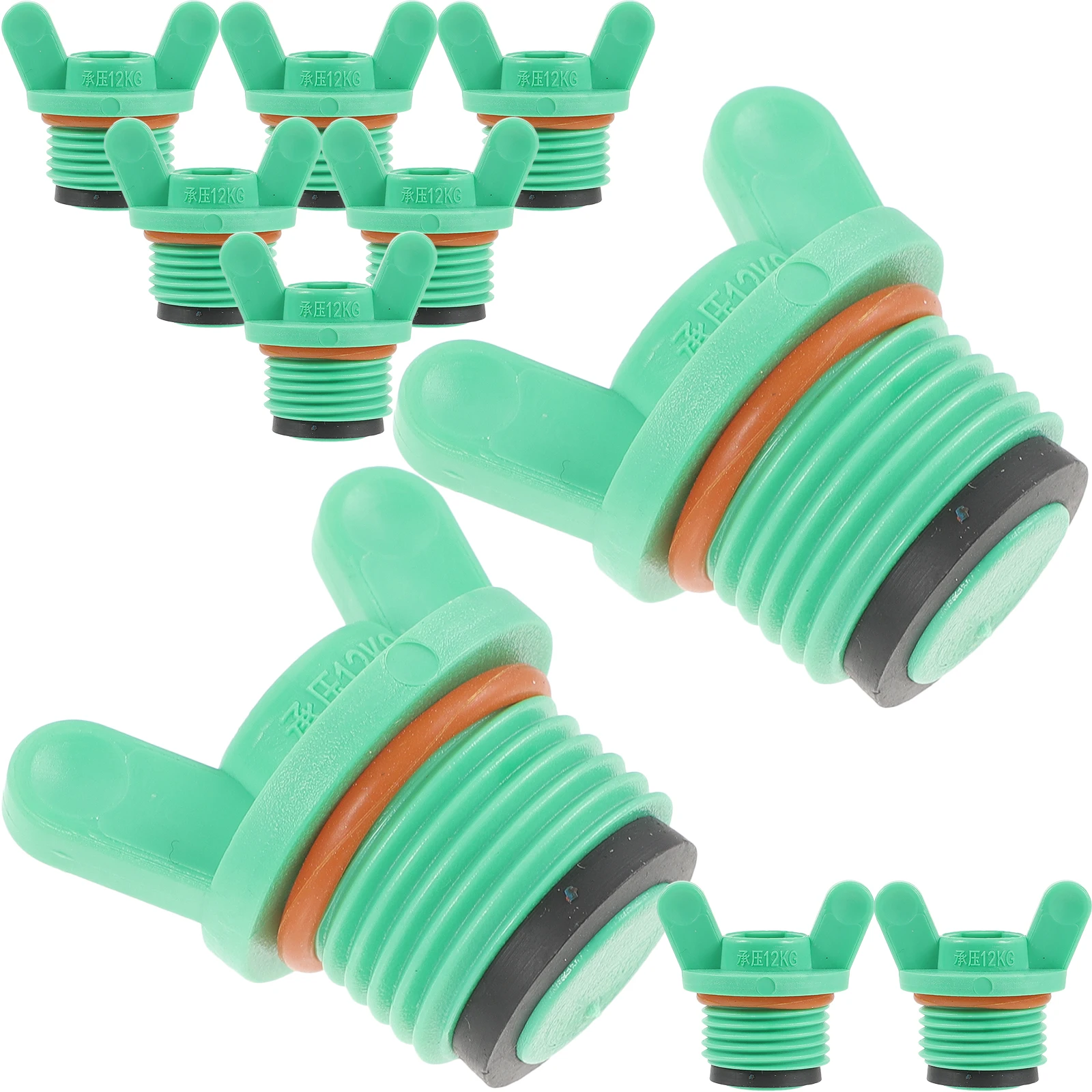 

Plastic Plug Hose Stopper 4mm 6 Threads Green Ears Threaded Cap Garden Fittings Sprinkler Water Tubing Replaceable End Outdoor