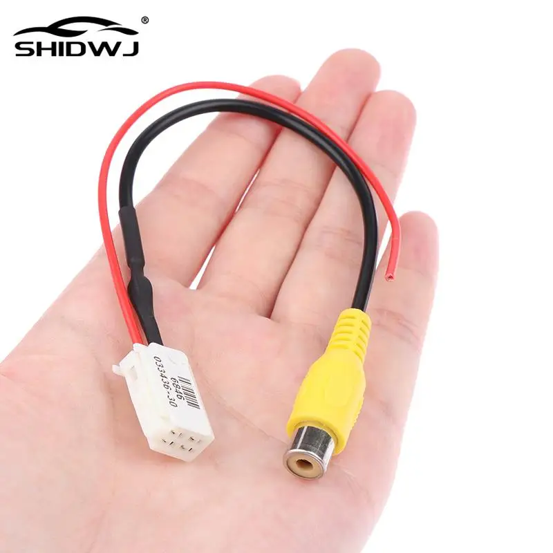 Innovative And Practical 4 Pin For  Car Male Connector Radio Cable Adapter Back Up Reverse Camera Input Plug