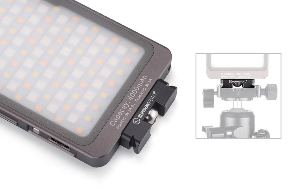 SUNWAYFOTO Video Light Dedicated Mini Quick-release Plate DP-12