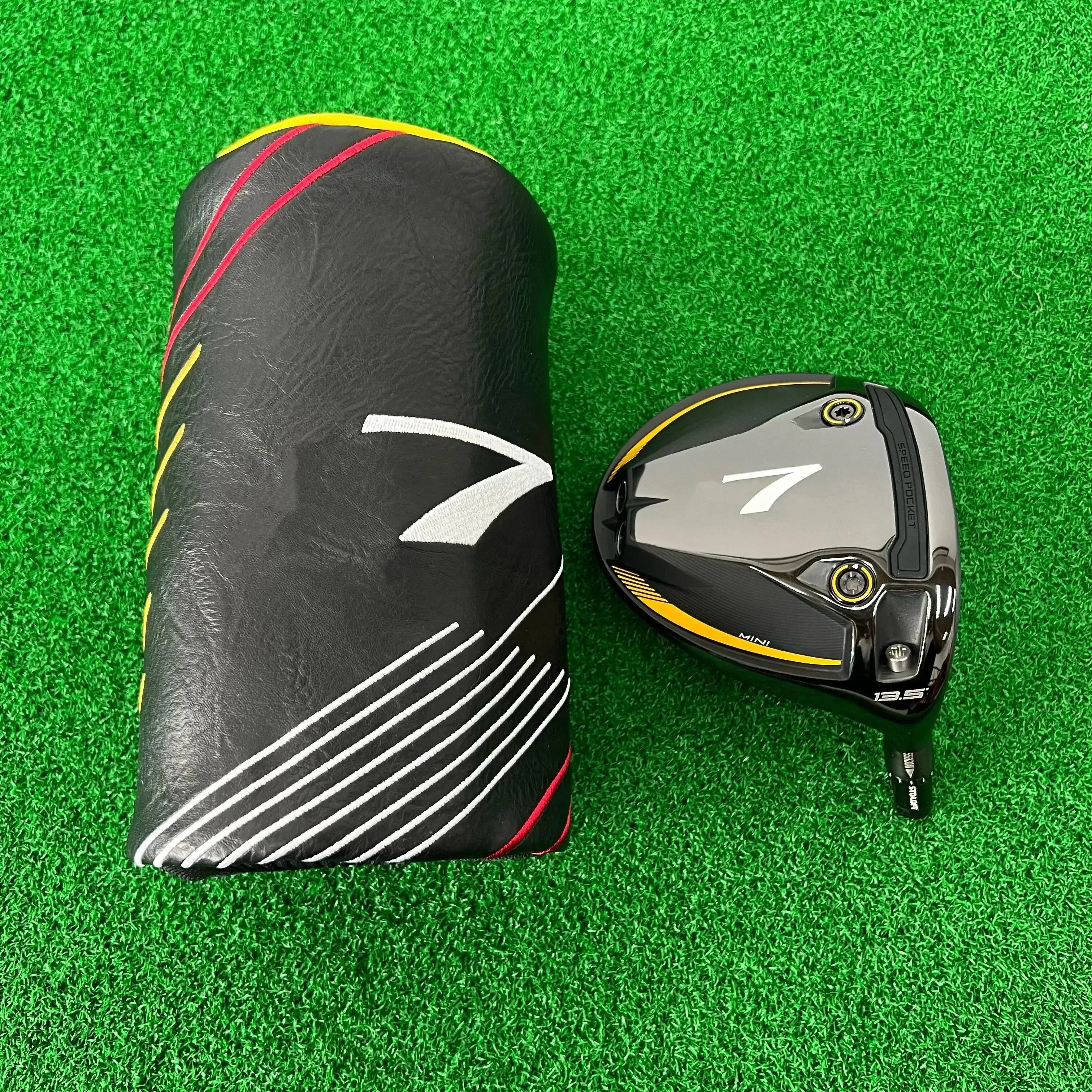 professional New Golf R 7 Mini Version Driver Fairway Wood 11.5 13.5 Degree Club With Cap Cover Only Head No Shaft