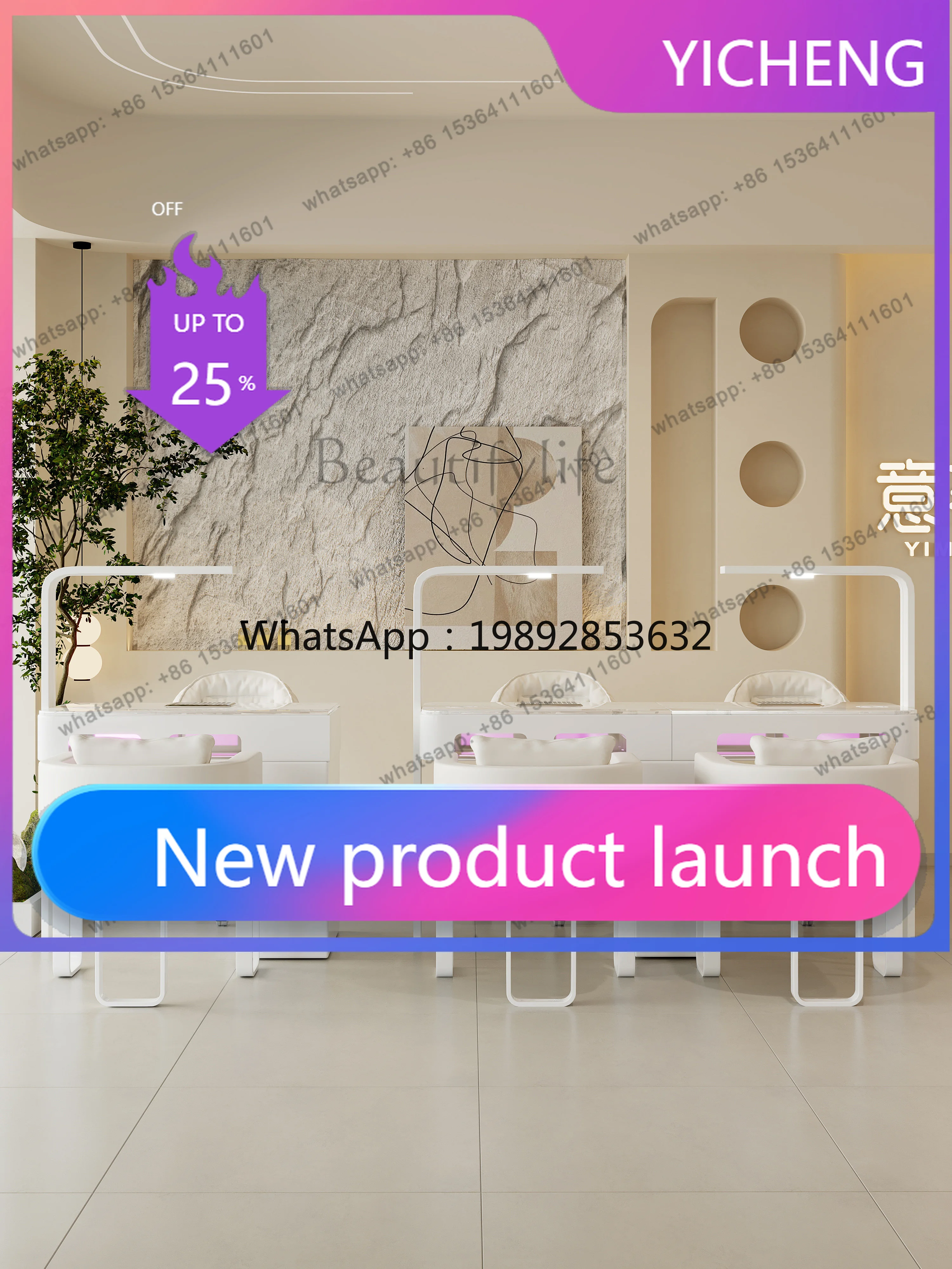 

LYY Desk Makeup White Easy Clean Nail High Quality Minimalist Mesa Manicure Table Hand Light Luxury Nagel Tisch Salon