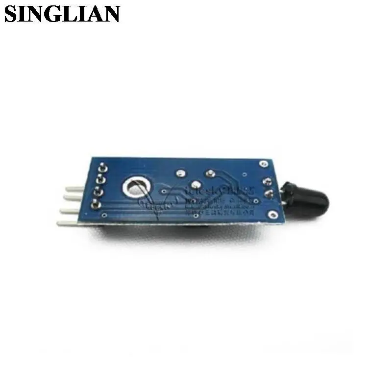 Flame Sensor Module 4Pin Fire Source Detection Module Infrared Receiving Module 4-wire System For Arduino