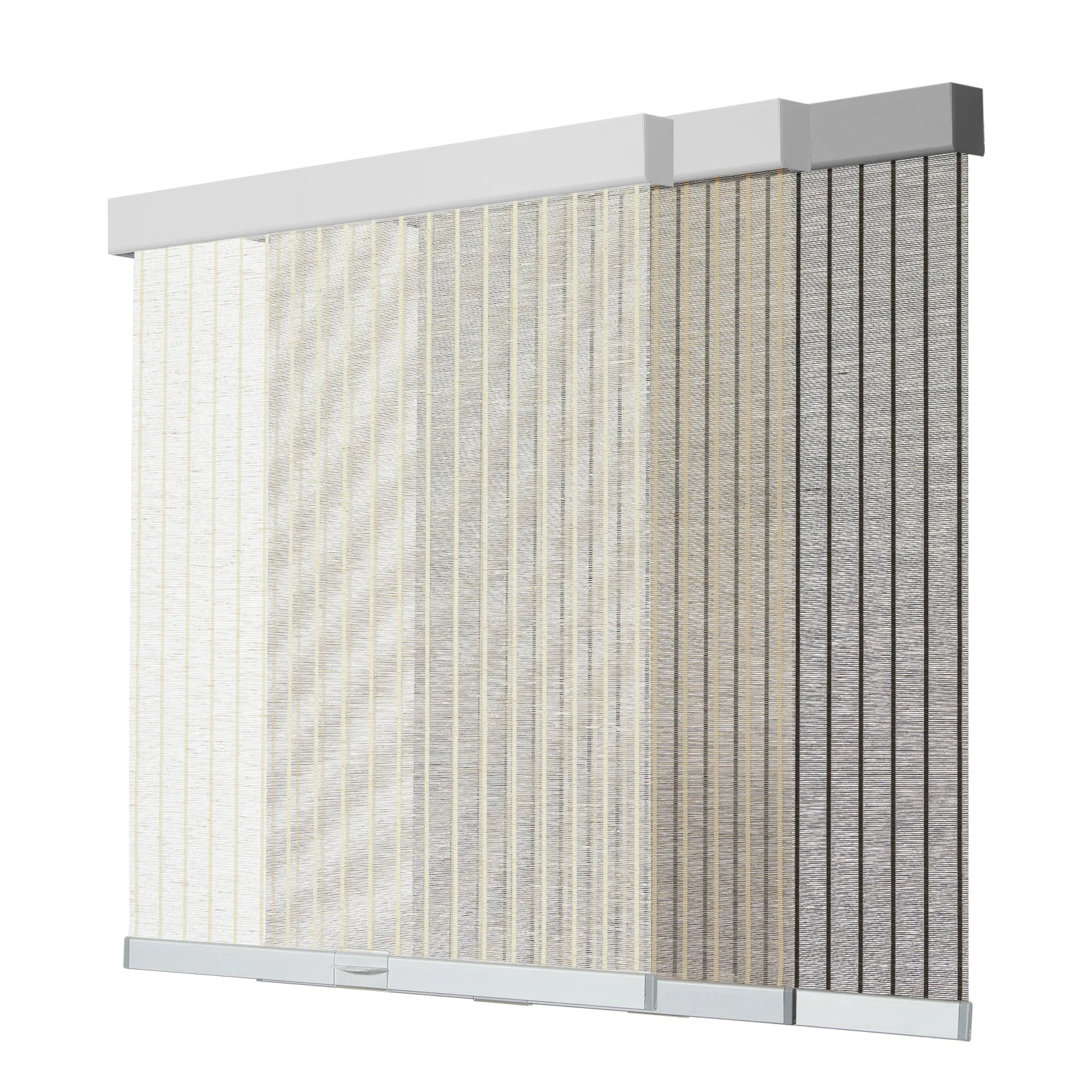 

Home Decoration Custom Manual Cordless Sunshade Natural Fresh Bamboo-like Fabric Window Shades Roller Blinds