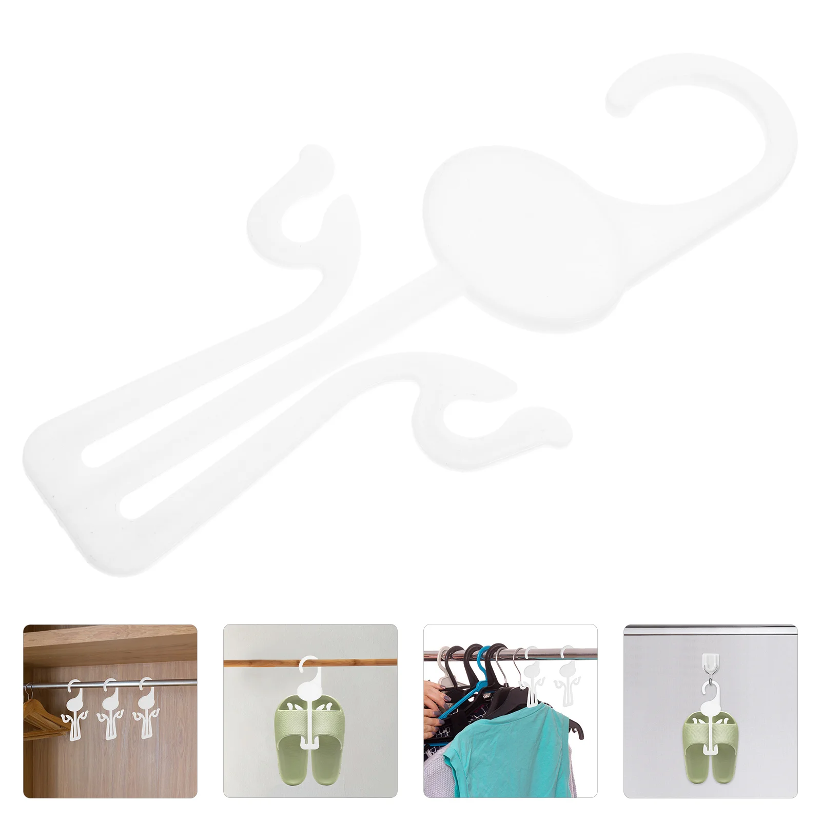 

30Pcs Shoe Hanger PP Material Sturdy Design Suitable Any Place Travel Convenient Hanging Shoe Organizer