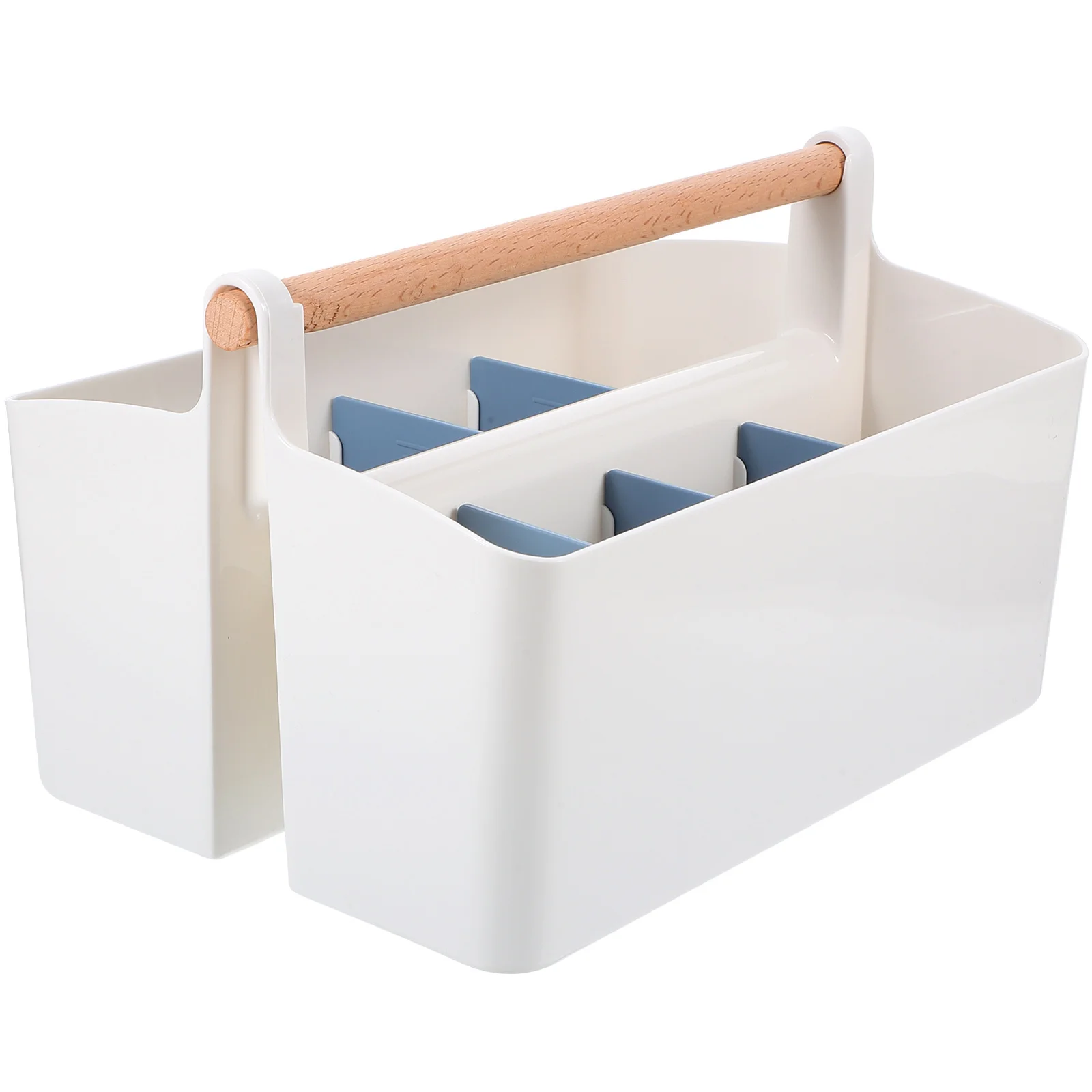 Multi-Grid Desktop Organizer Box Fine Workmanship Smooth Polishing Classified Storage for Stationery Pens Cosmetics Makeup