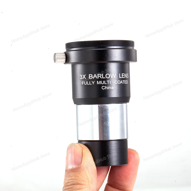 3X for Barlow Lens Magnification Mirror 1.25 Inch Fully Coated Optics Lens with M42 Thread Camera Connect Interface for Eyepiece